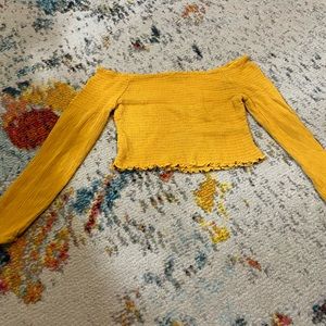Ambiance, women’s, small, yellow/orange crop top, good condition